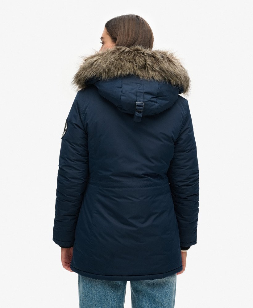 casaco parka ashley everest na cor azul marinho eclipse