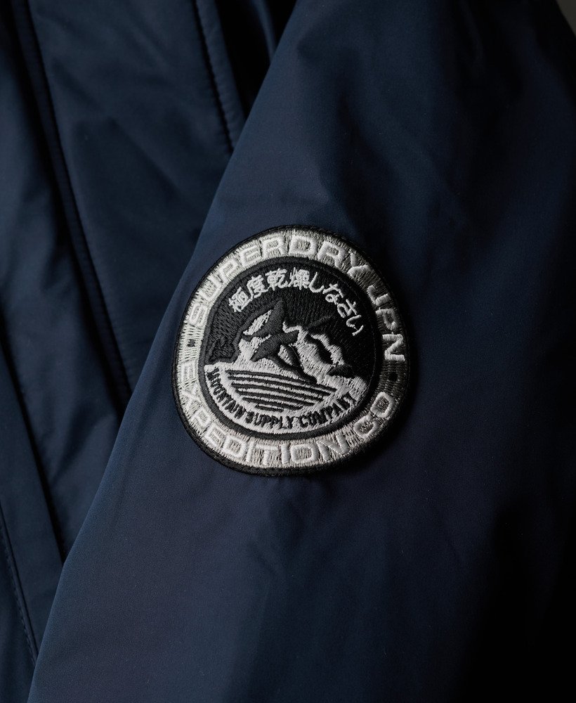casaco parka ashley everest na cor azul marinho eclipse