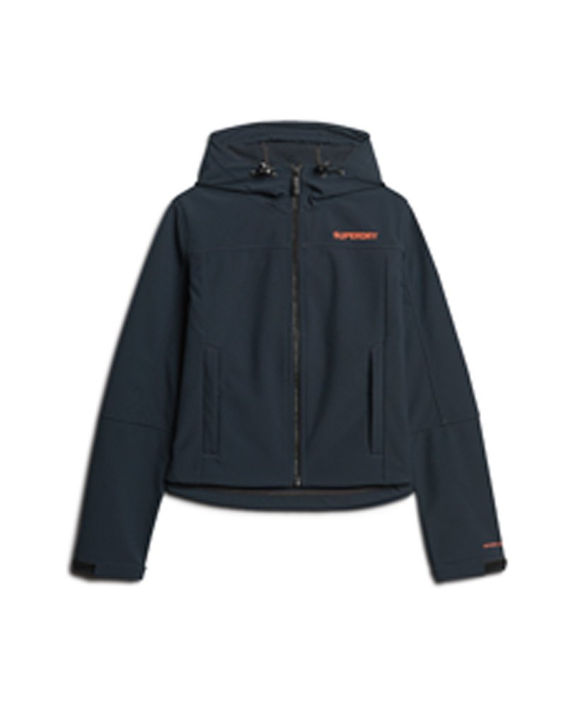 jaqueta softshell com capuz code trekker na cor azul marinho eclipsecoral