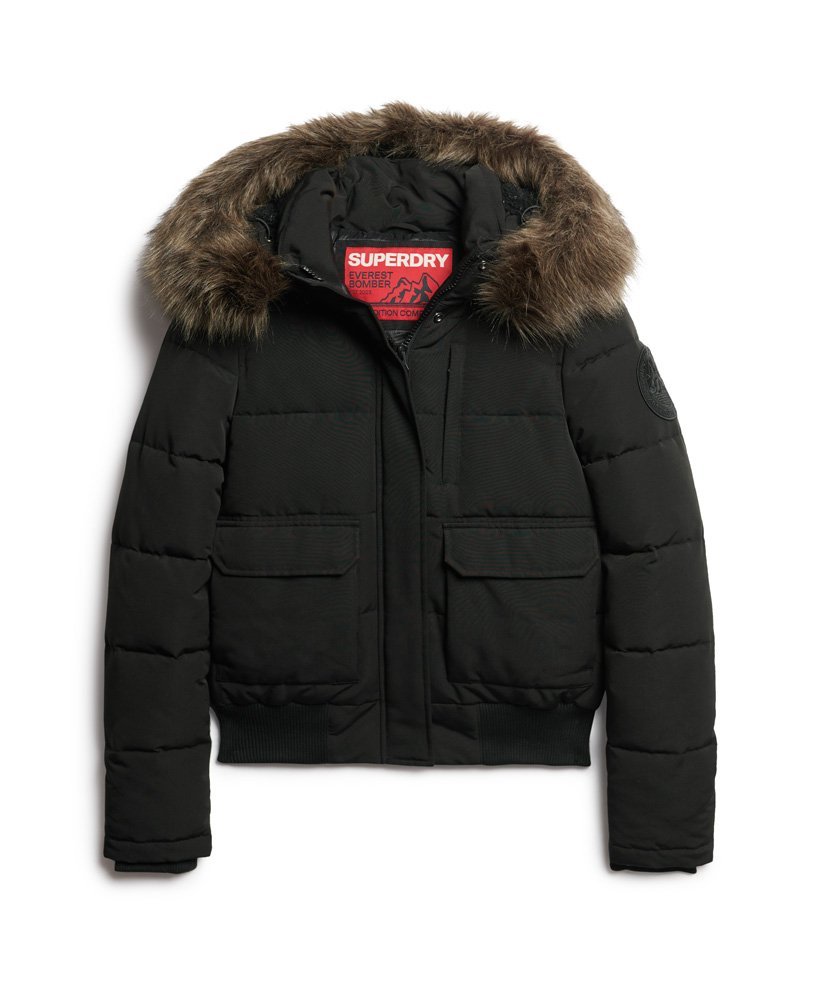 jaqueta bomber com capuz everest na cor preto jato