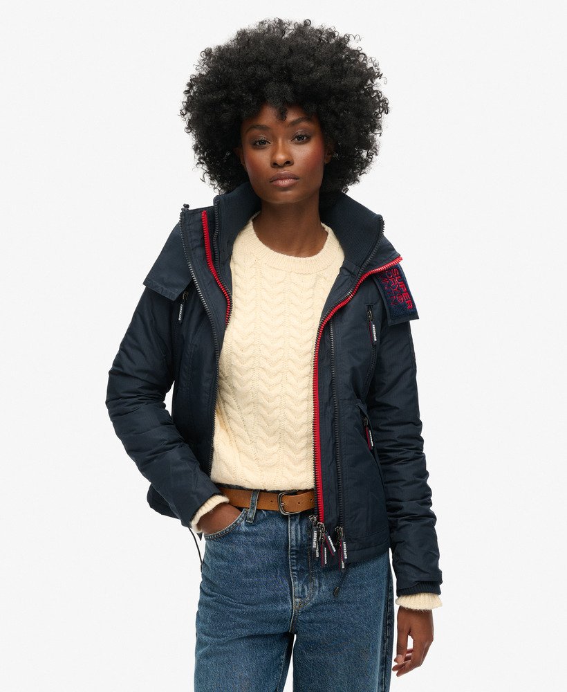 jaqueta corta-vento mountain sd na cor nordic chrome navy