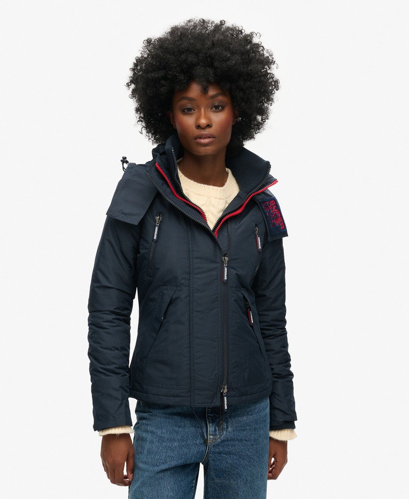 jaqueta corta-vento mountain sd na cor nordic chrome navy