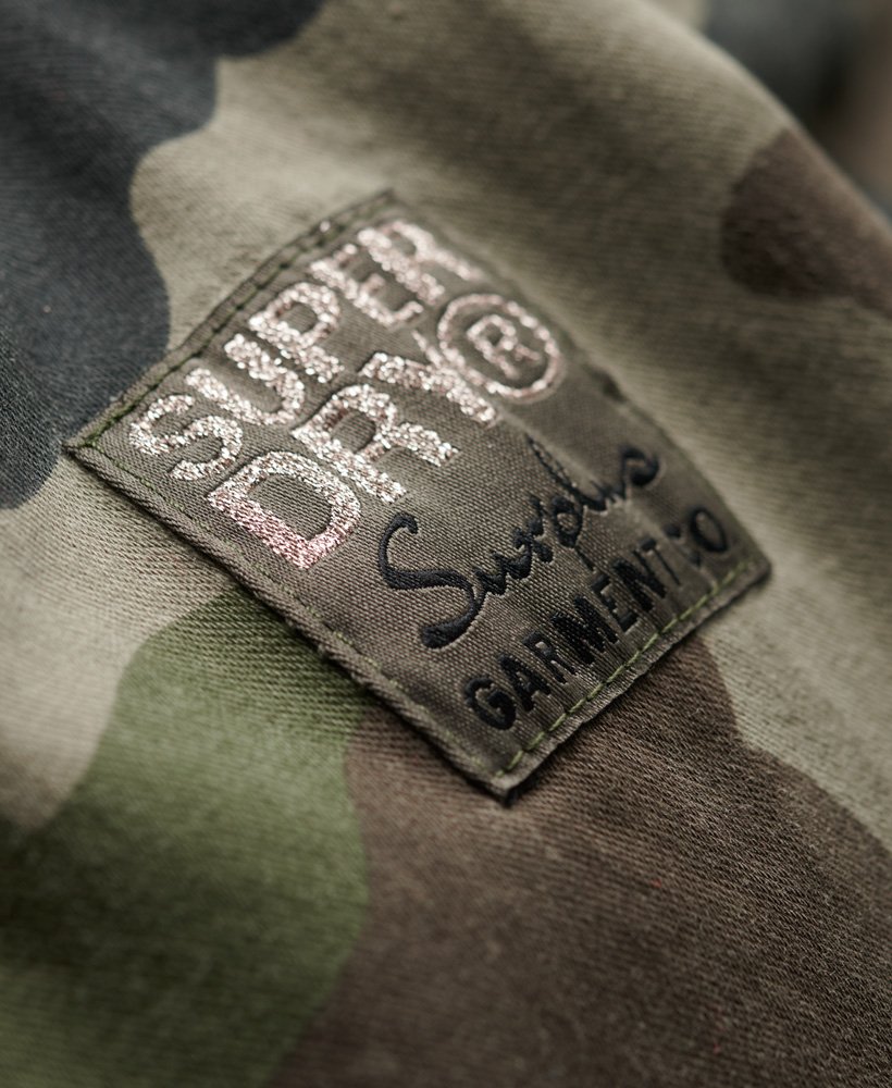 jaqueta militar m65 bordada em camuflagem francesa verde.