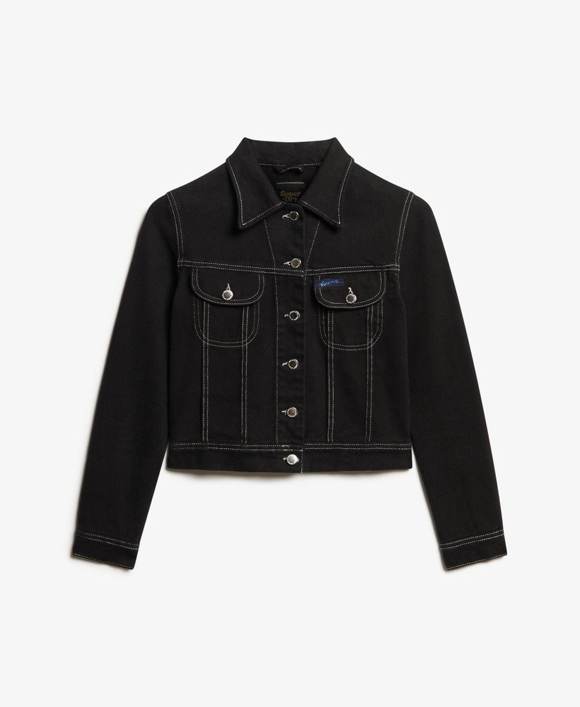 jaqueta curta workwear na cor preta