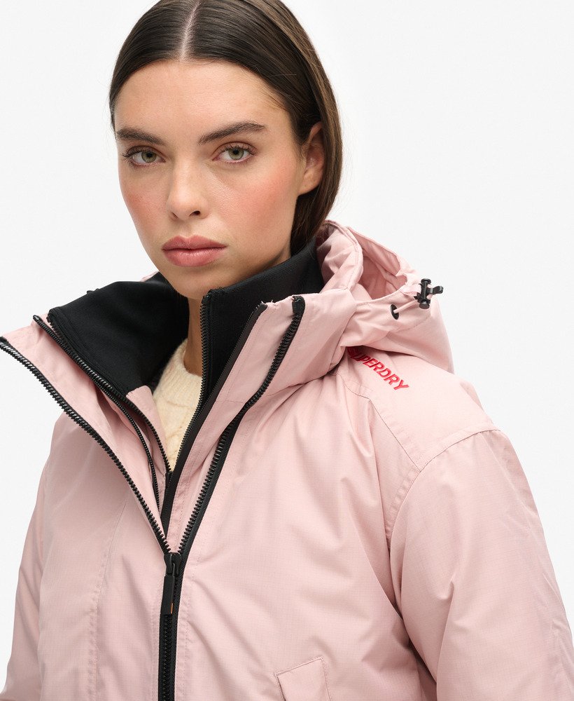 jaqueta corta-vento code sd na cor rosa blush vintage