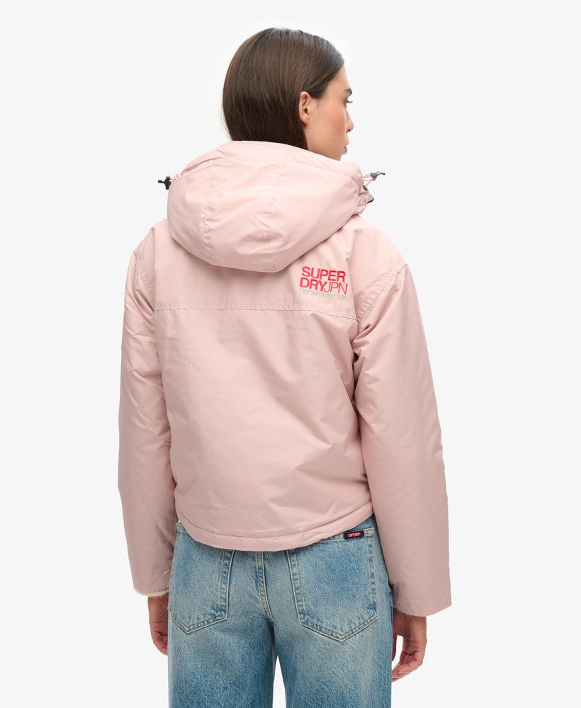 jaqueta corta-vento code sd na cor rosa blush vintage