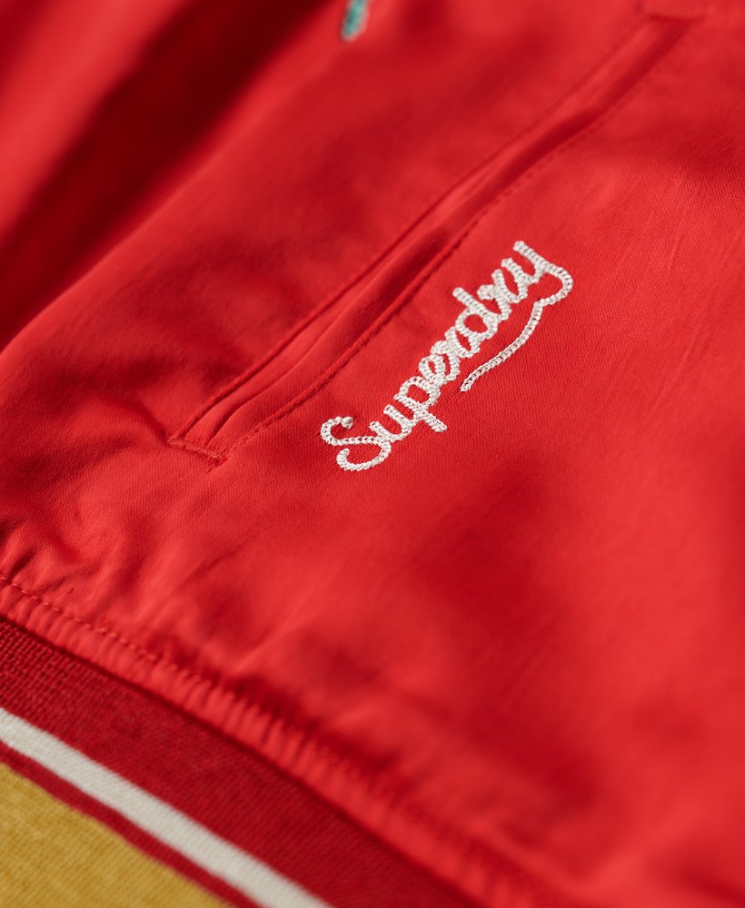 jaqueta suikajan para o ano novo chinês em vermelho flare