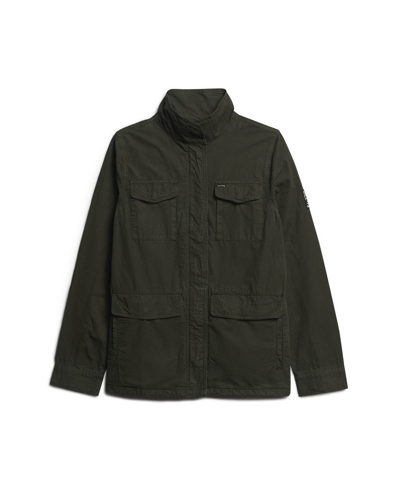 jaqueta militar st. tropez m65 com detalhes em verde-oliva cor excedente
