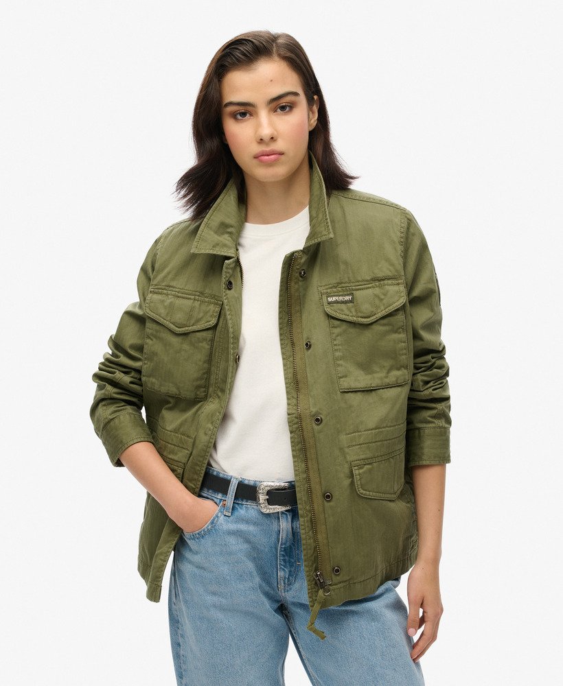 jaqueta militar m65 forrada na cor verde-oliva queimado