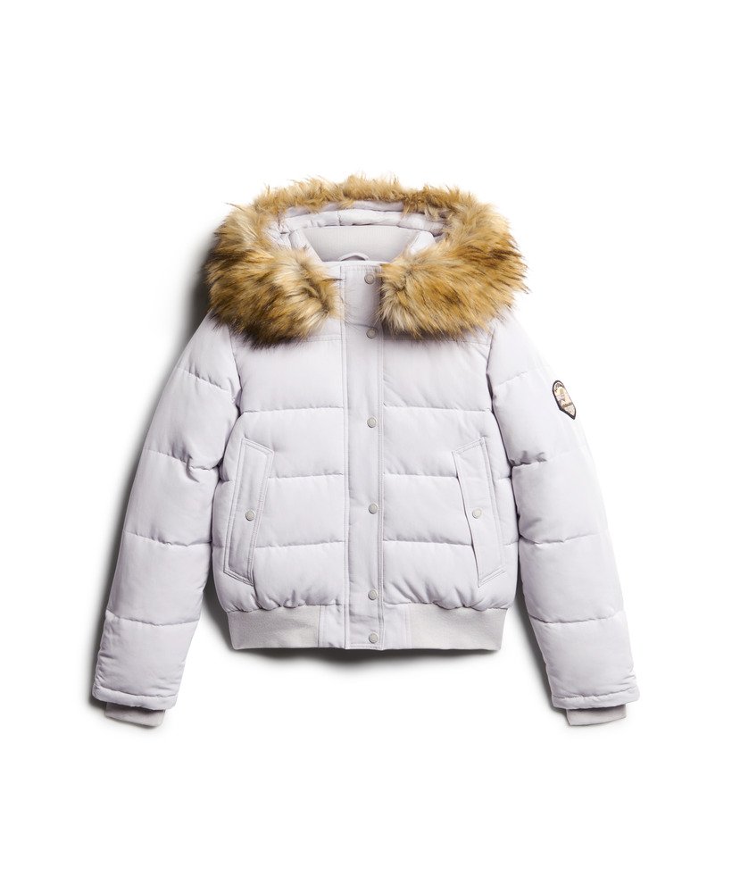 jaqueta bomber com capuz everest na cor cinza luar