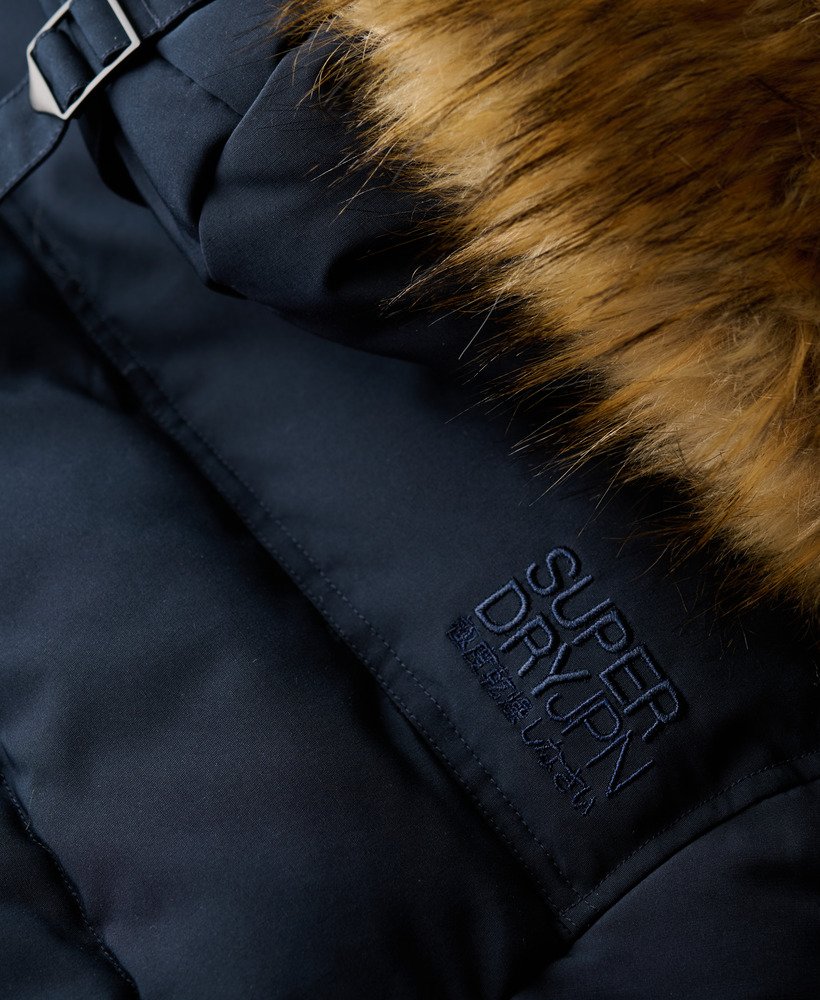 jaqueta bomber com capuz everest na cor nordic chrome navy