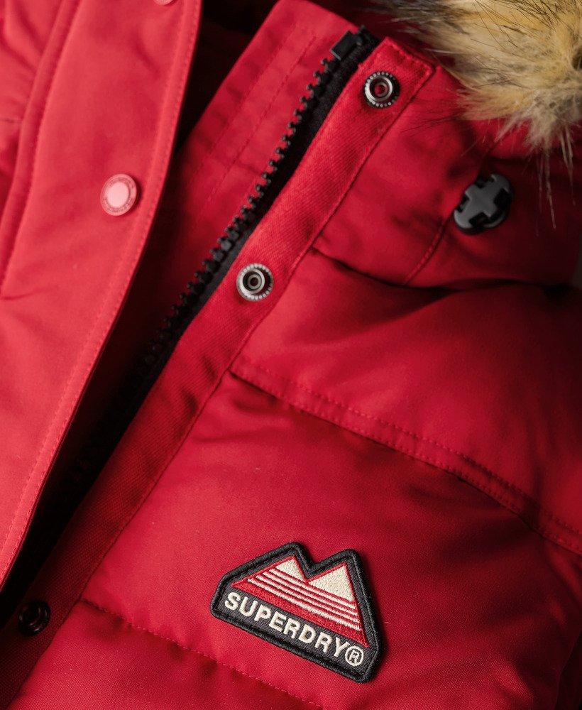 colete everest de pele sintética na cor vermelho barndoor