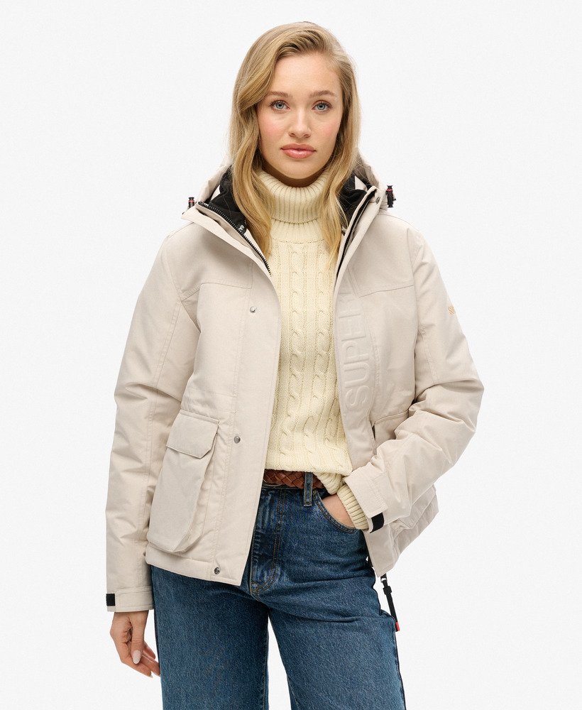 jaqueta corta-vento hood ultimate na cor cinza chateau