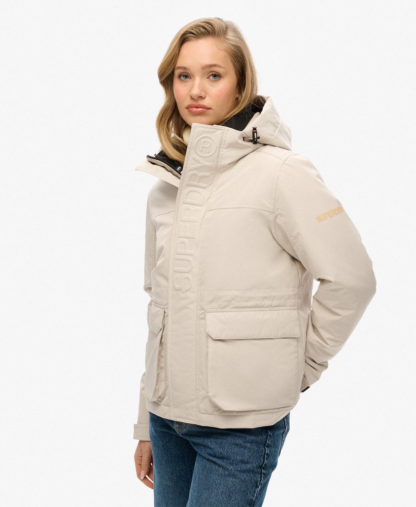 jaqueta corta-vento hood ultimate na cor cinza chateau