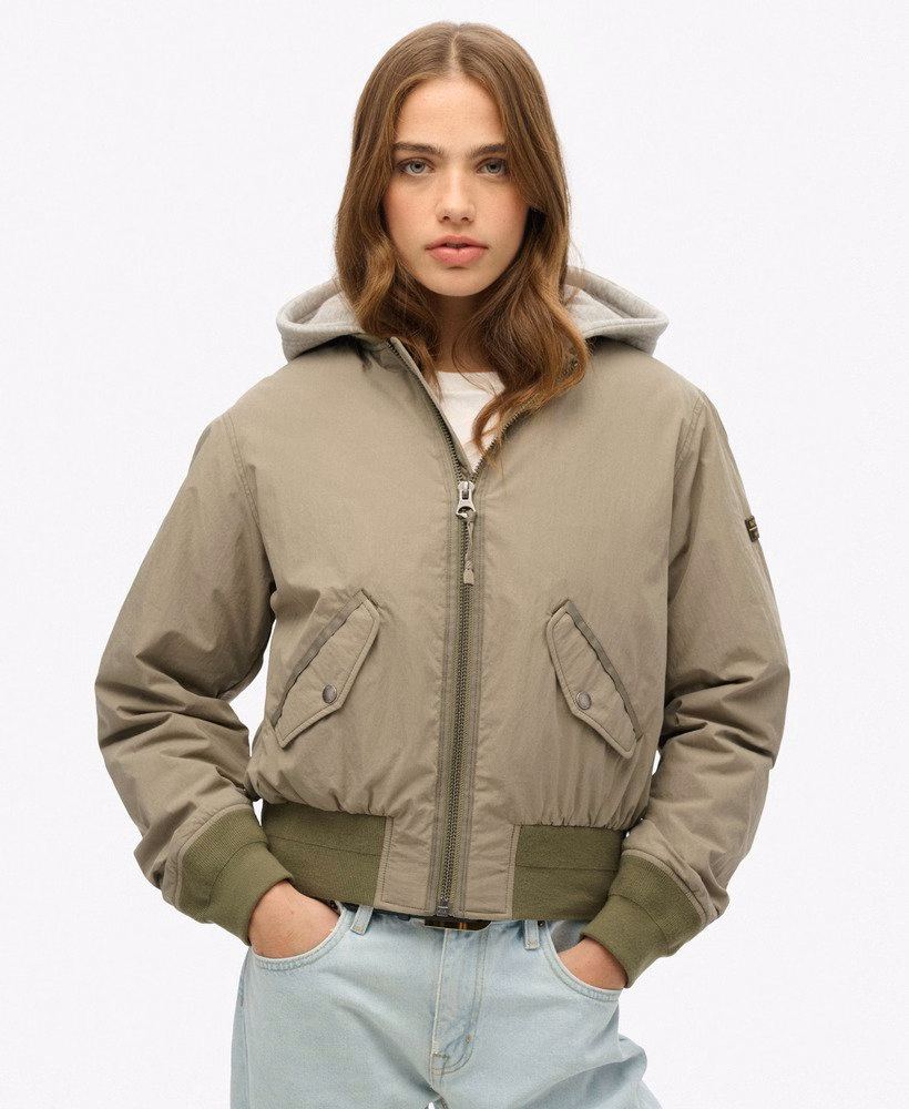 Jaqueta Bomber MA1 com Capuz