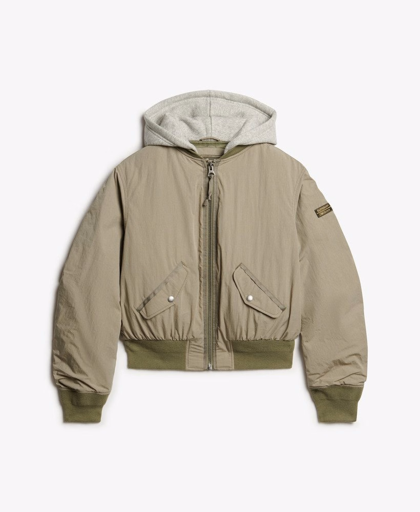 Jaqueta Bomber MA1 com Capuz