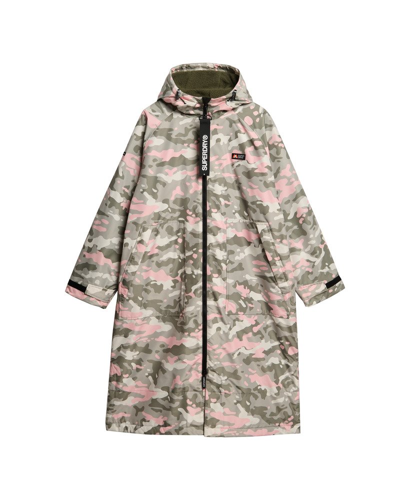 roupão superdry em camuflagem rosa.