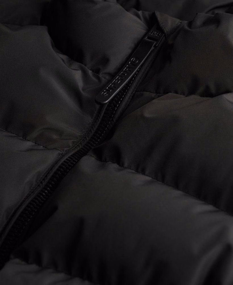 Jaqueta esportiva puffer sem capuz