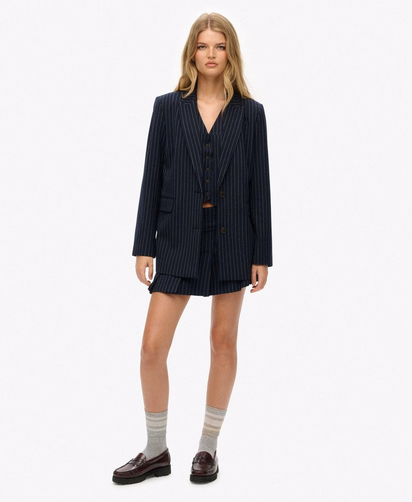 Blazer Boyfriend com Risca de Giz