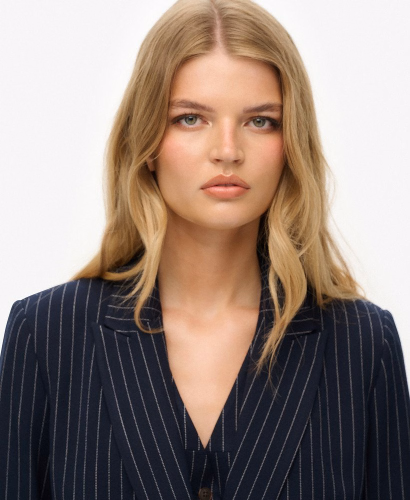 Blazer Boyfriend com Risca de Giz