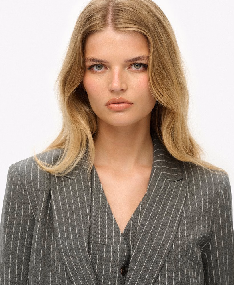 Blazer Boyfriend com Risca de Giz