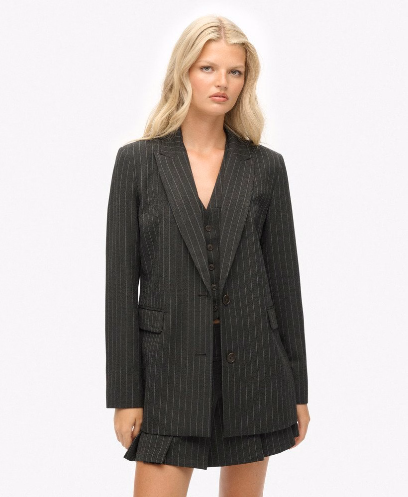 Blazer Boyfriend com Risca de Giz