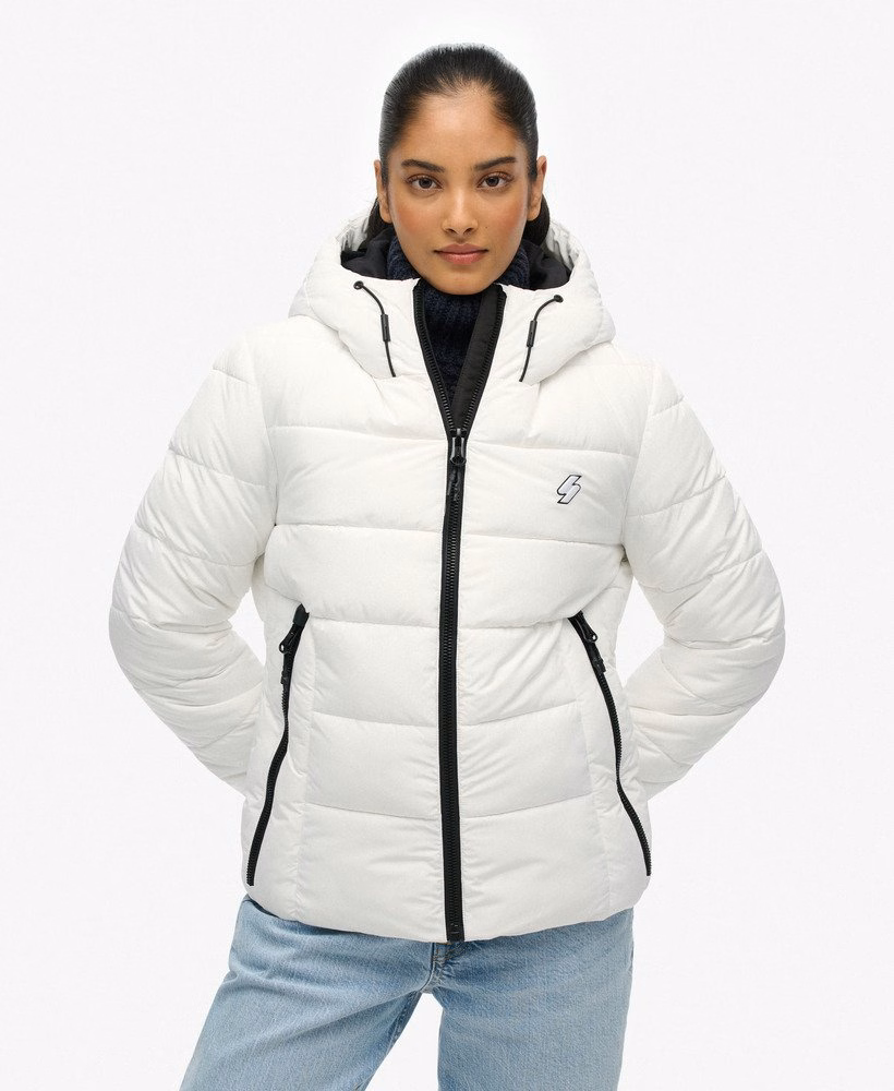 Jaqueta puffer esportiva com capuz Spirit