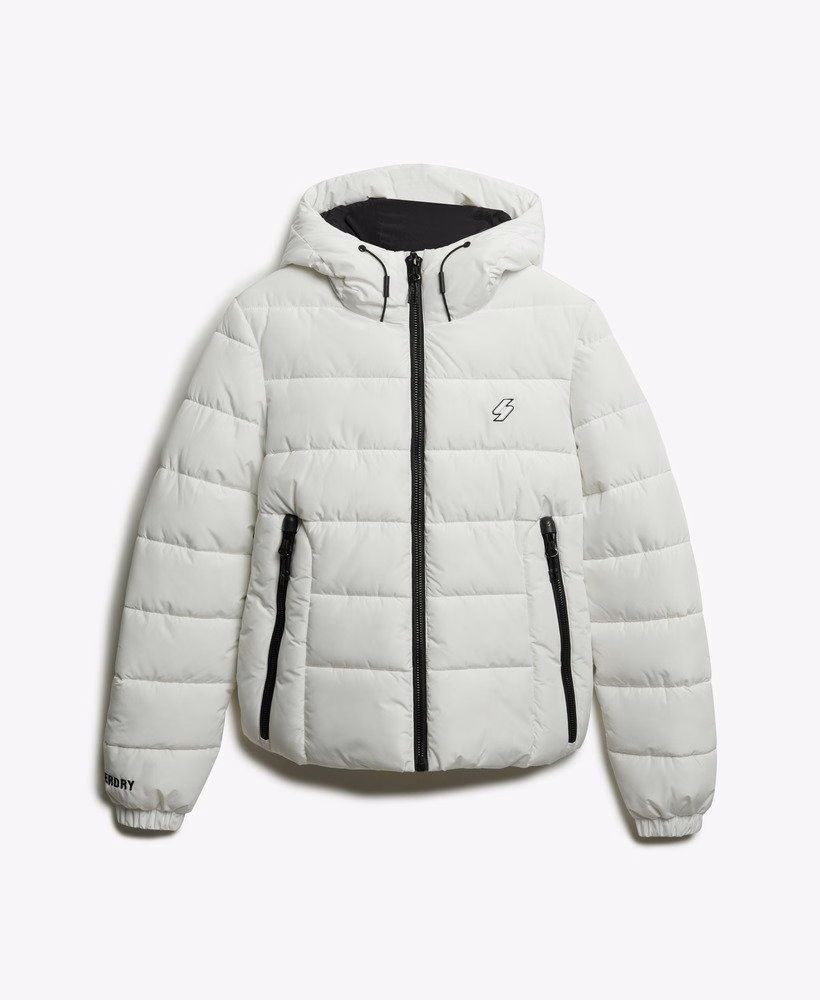 Jaqueta puffer esportiva com capuz Spirit