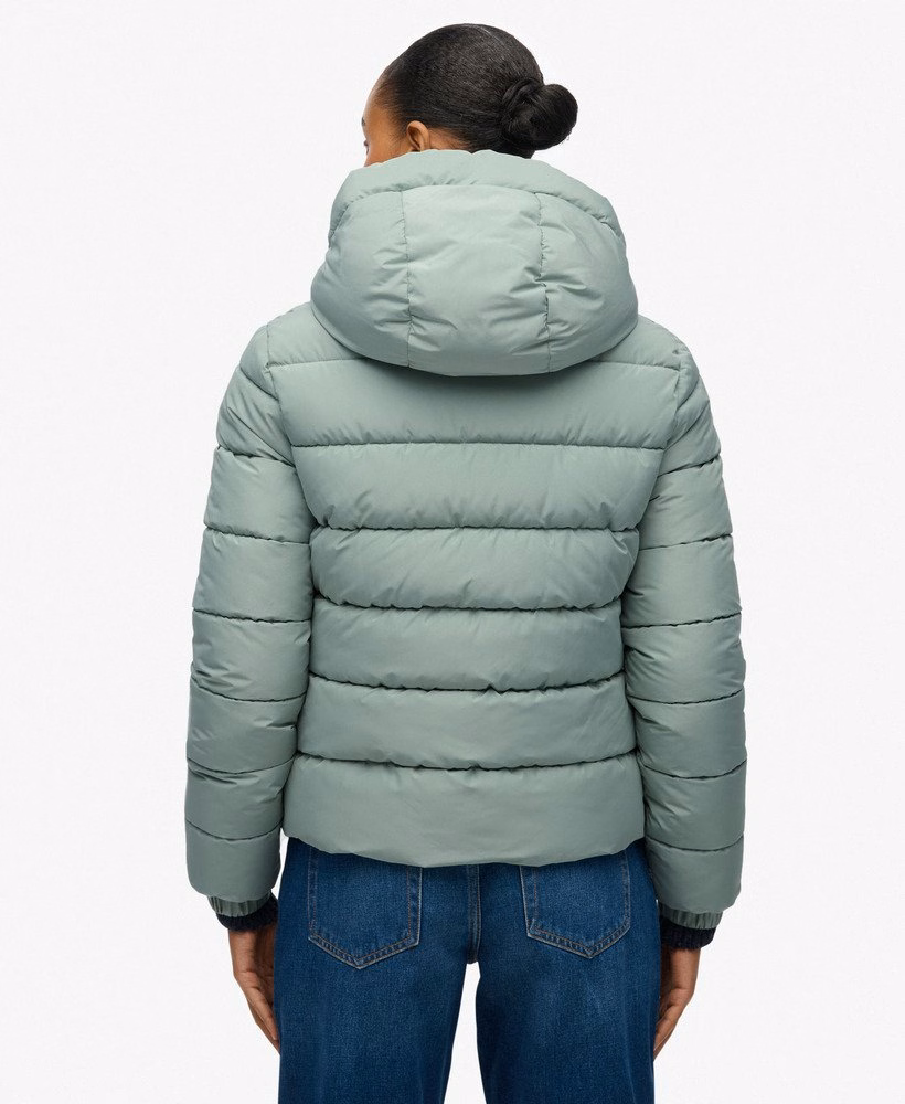 Jaqueta puffer esportiva com capuz Spirit