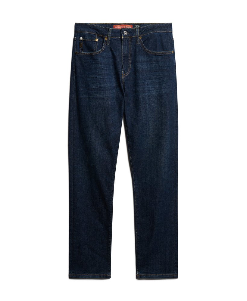 calça jeans vintage slim reta na cor rutgers dark ink
