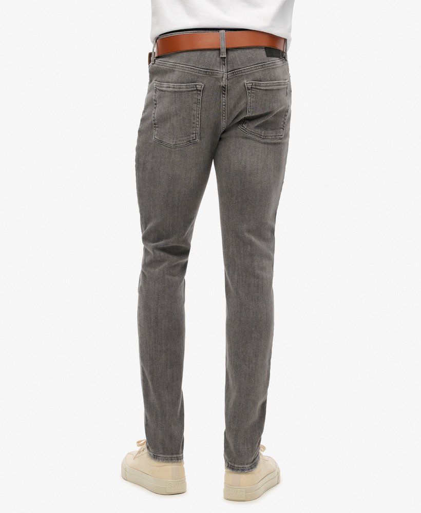 calça jeans skinny vintage na cor cinza usado clinton