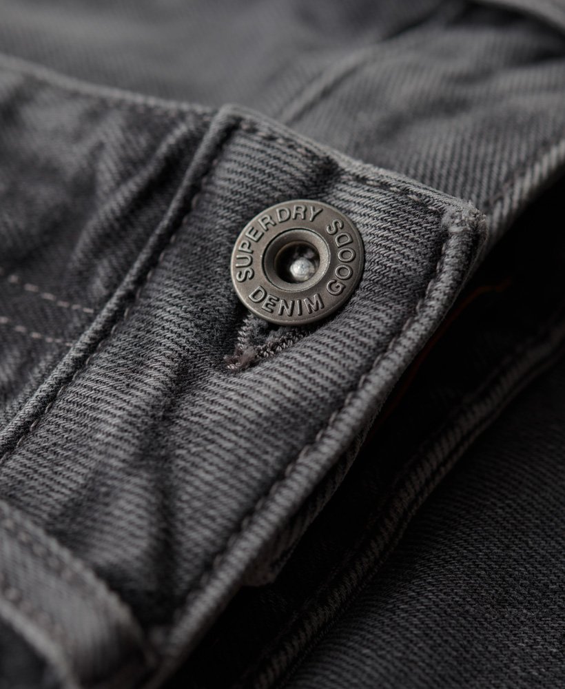 calça jeans vintage slim na cor cinza usado clinton