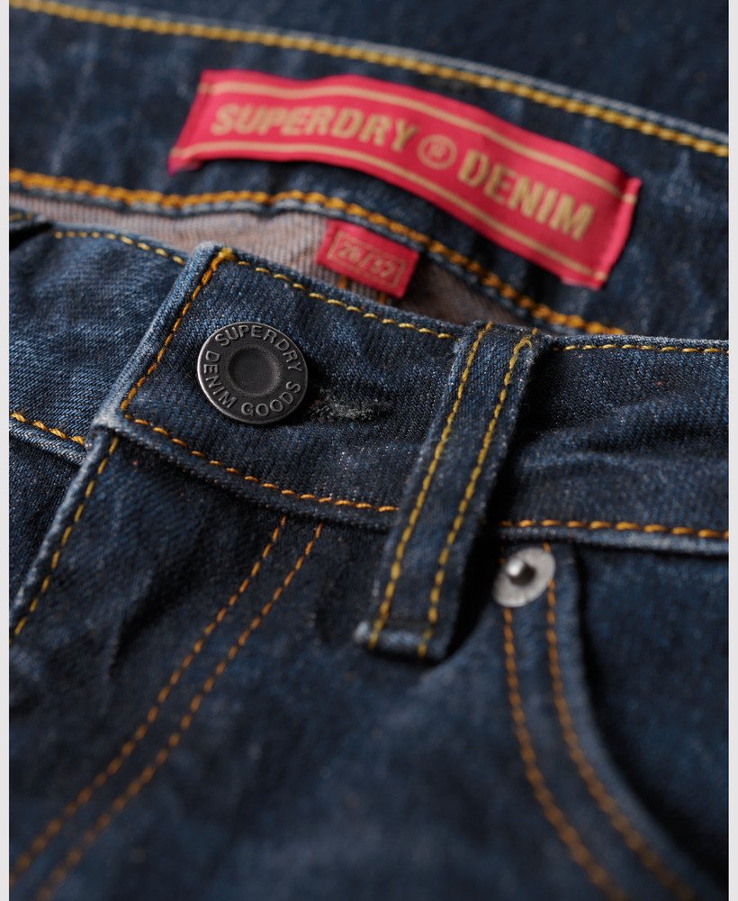 calça jeans vintage de cintura média corte flare slim modelo van dyke mid usada.