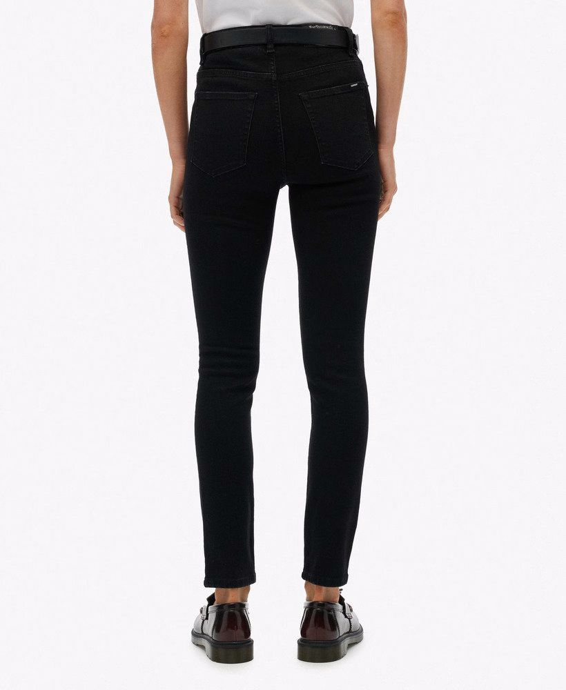 Calça jeans skinny de cintura alta em algodão orgânico