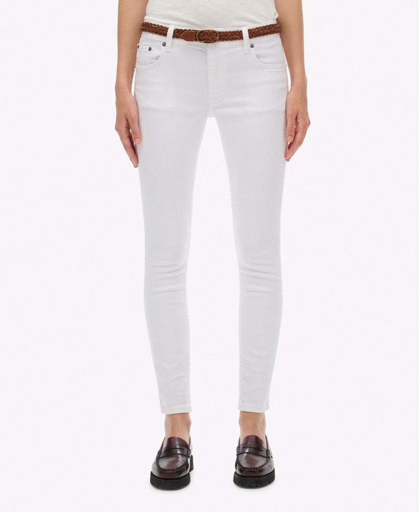 Calça jeans skinny de cintura média