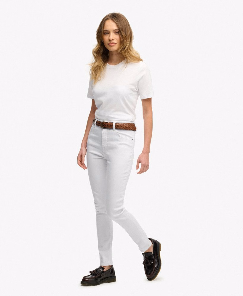 Calça jeans skinny de cintura alta