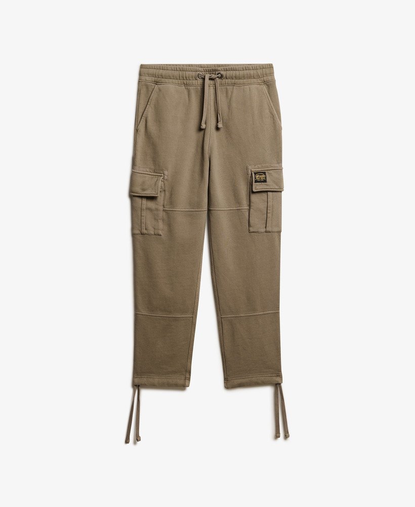 calça jogger cargo relaxada em marrom morel lavado