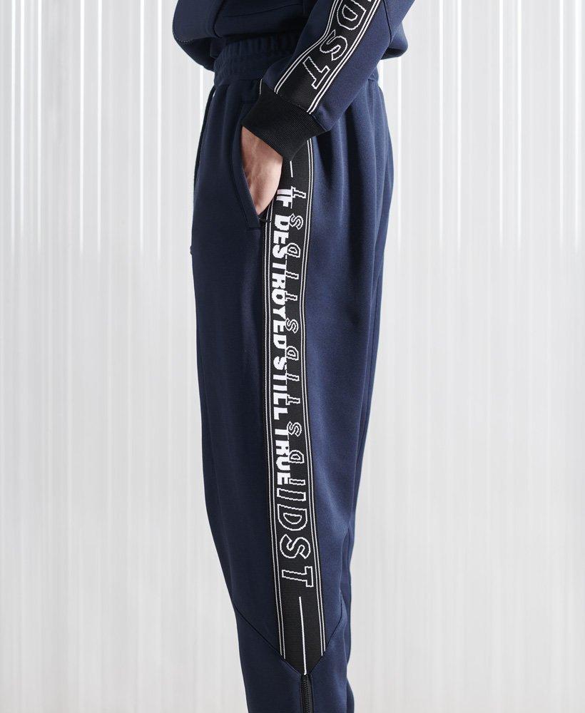calça jogger unissex sdx peep track edição limitada na cor azul marinho