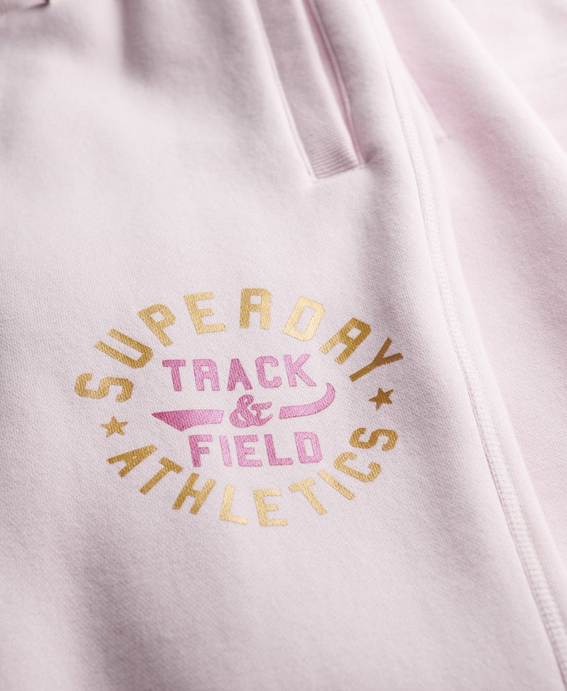 calças de treino para atletismo na cor rosa