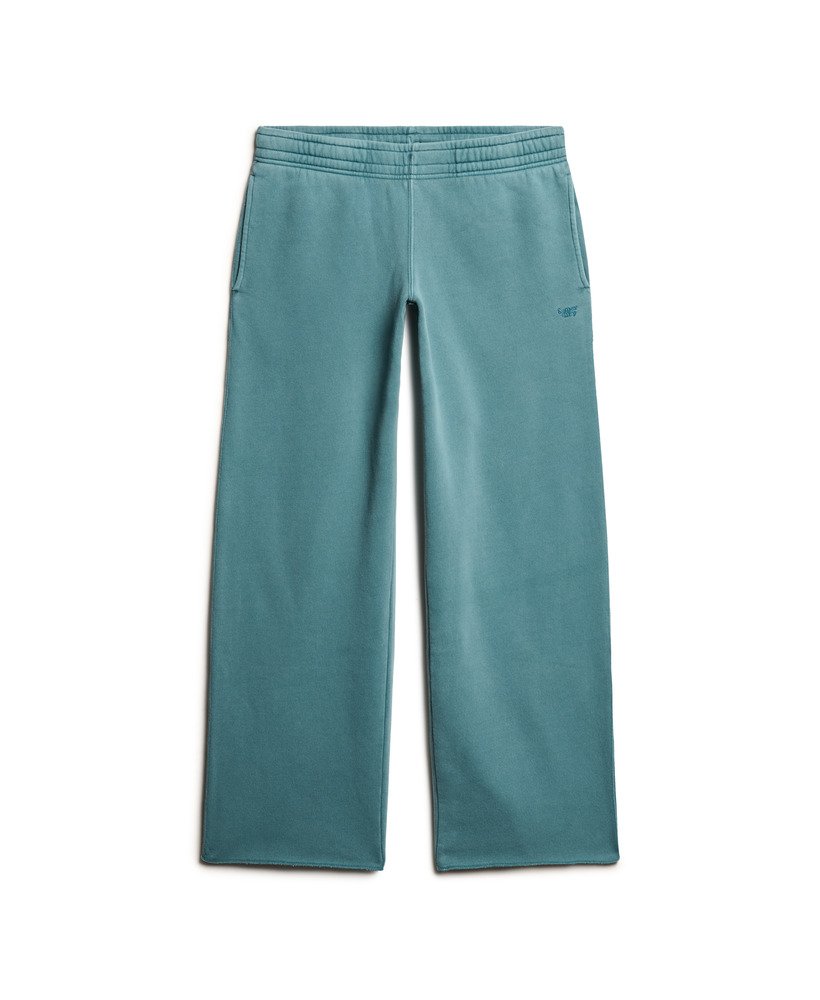 calça jogger de pernas largas na cor turquesa escuro hidro