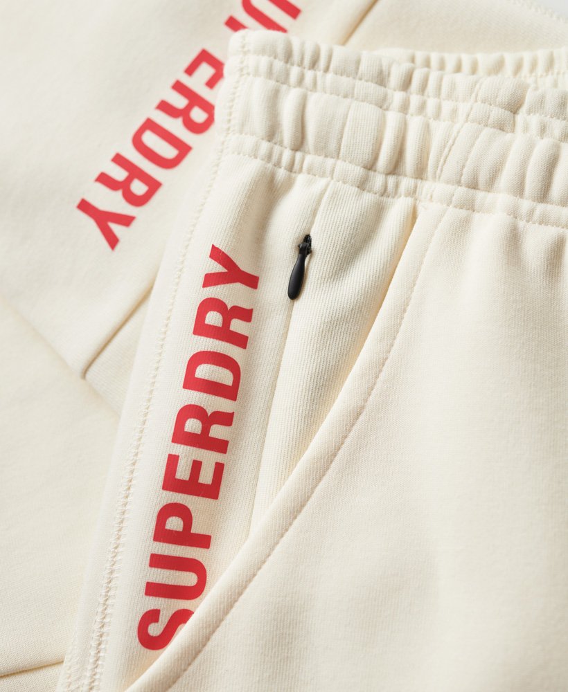 calça jogger slim da code tech na cor branco arroz