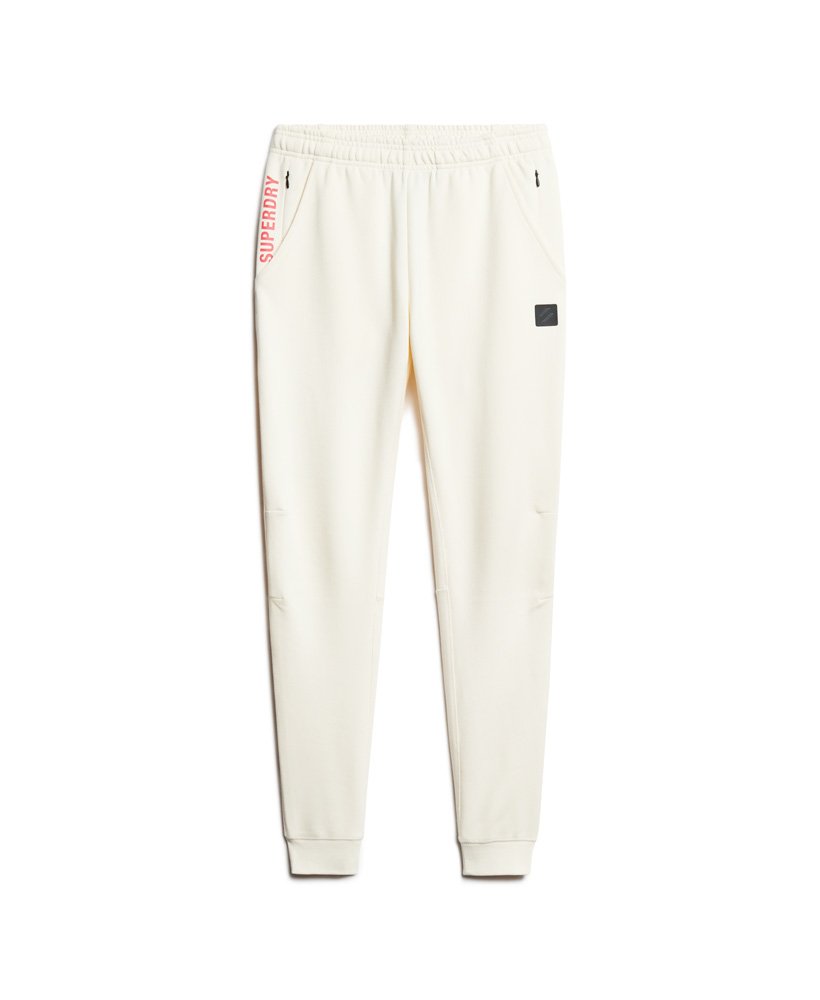 calça jogger slim da code tech na cor branco arroz