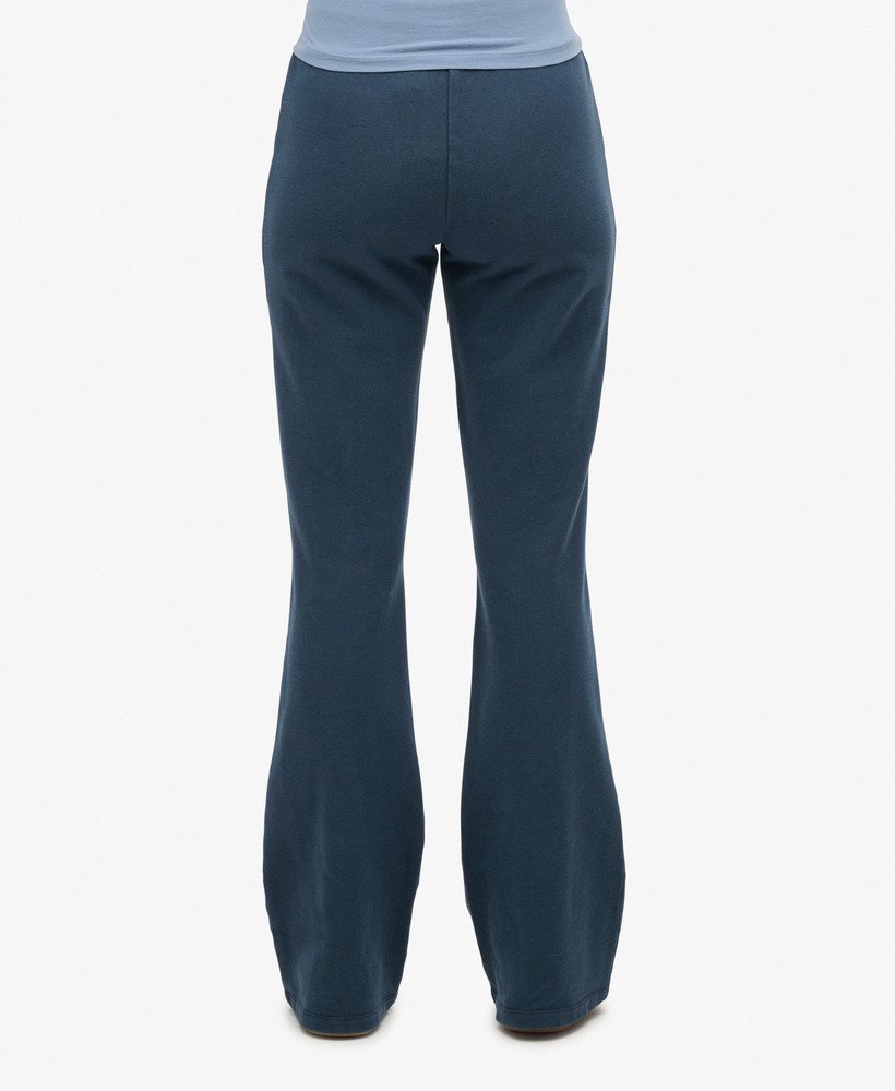calça jogger jersey flare da athletic essentials na cor azul marinho