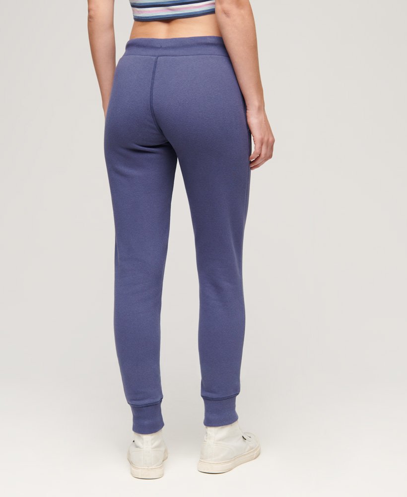 calça de moletom essential logo na cor azul marinho.