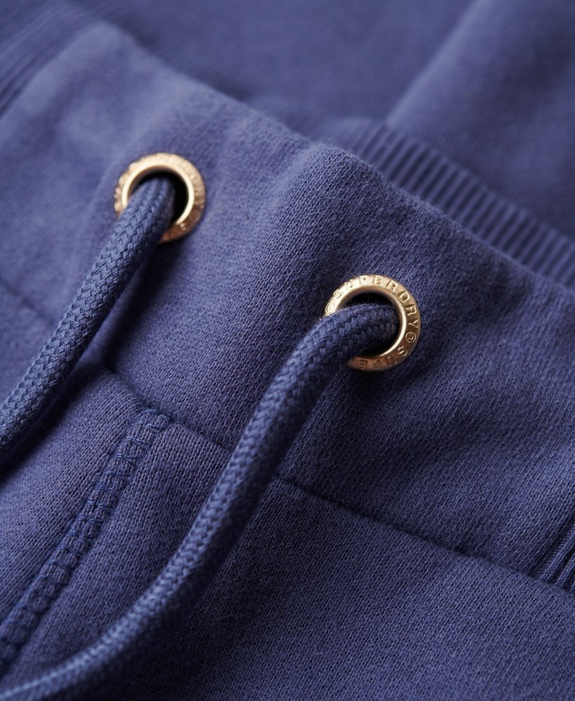 calça de moletom essential logo na cor azul marinho.