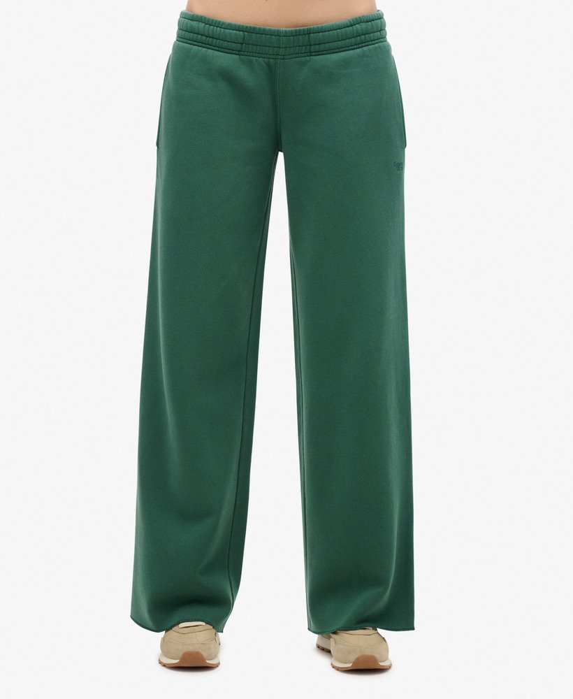 calça jogger reta vintage wash na cor verde pinheiro