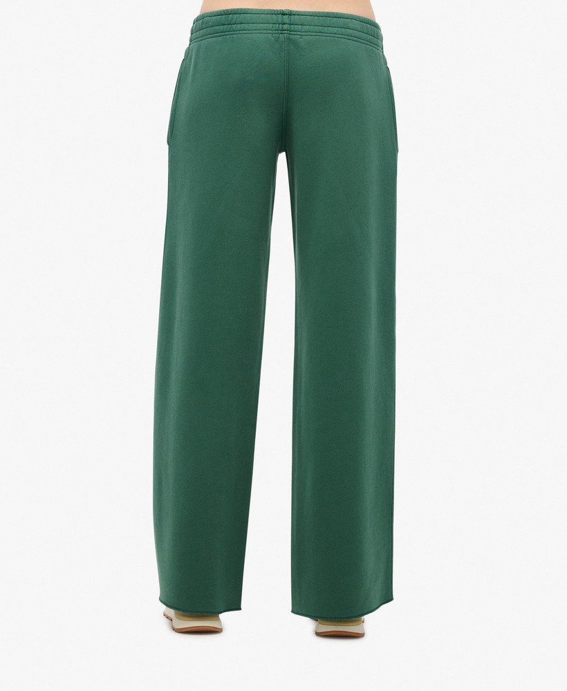 calça jogger reta vintage wash na cor verde pinheiro
