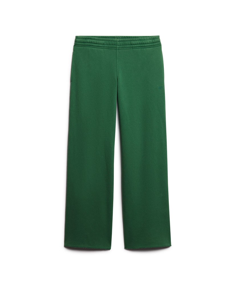 calça jogger reta vintage wash na cor verde pinheiro