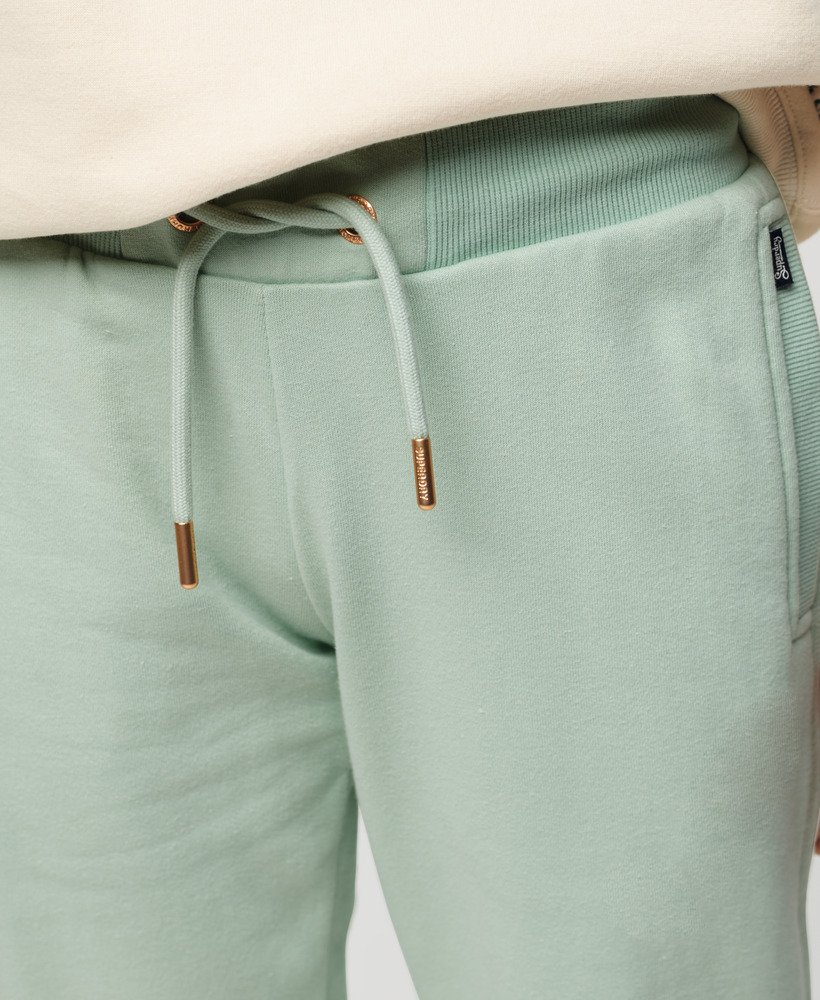 calça de moletom essential logo na cor verde surf spray.