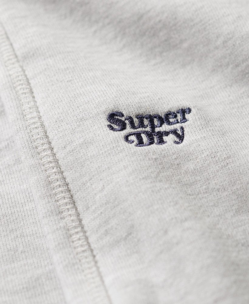 calça jogger reta essential logo na cor cinza glacial mesclado